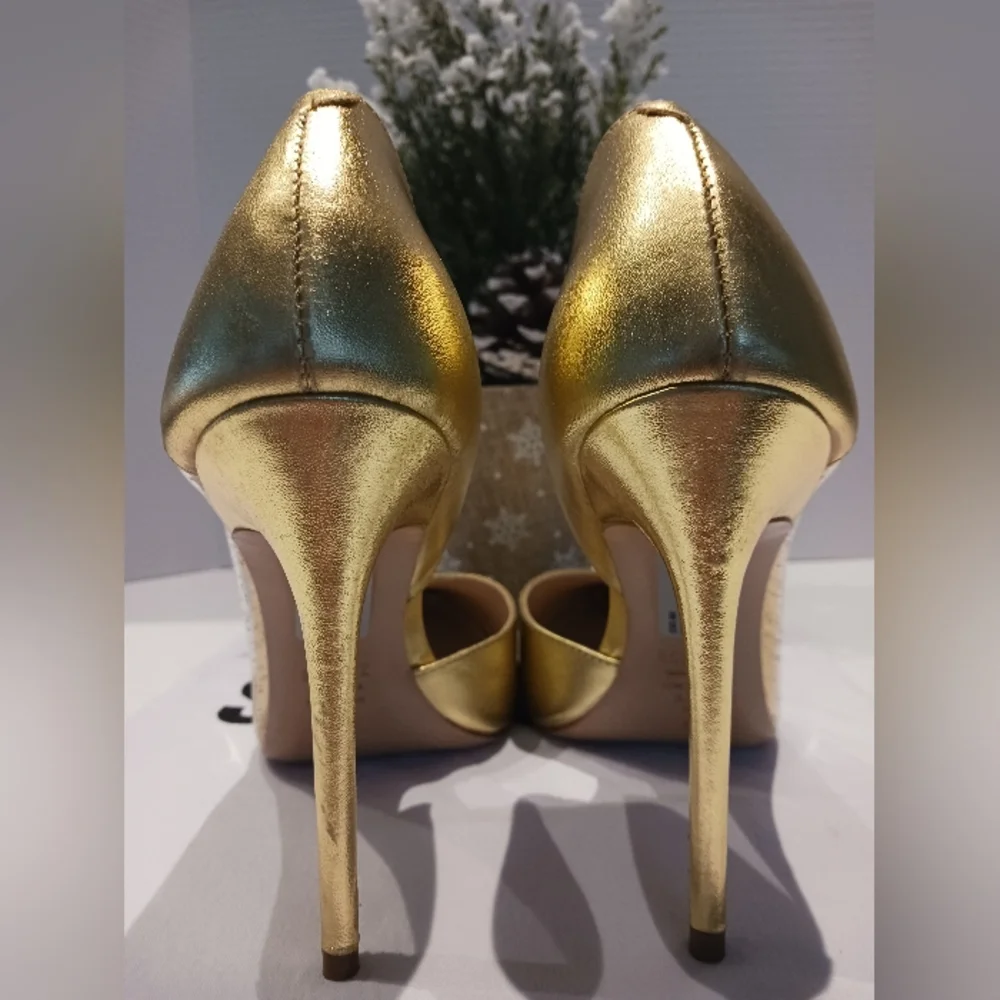 NWT Schutz - Cheslie Leather and Vinyl d'Orsay Pumps